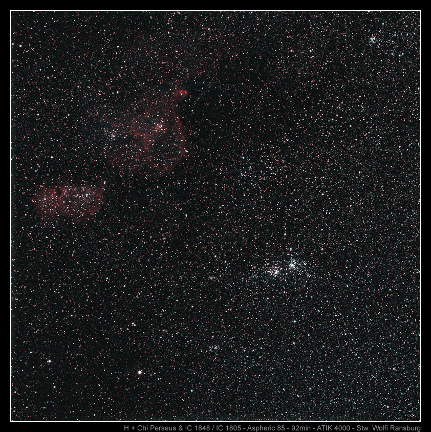 Doppelsternhaufen Perseus - durch Aspheric 85mm
