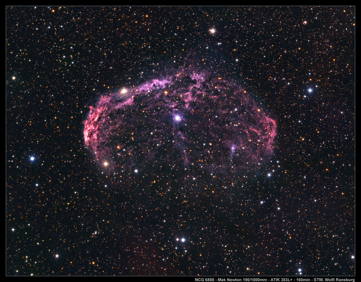 NGC6888 190mm Mak Newton Ausschnitt