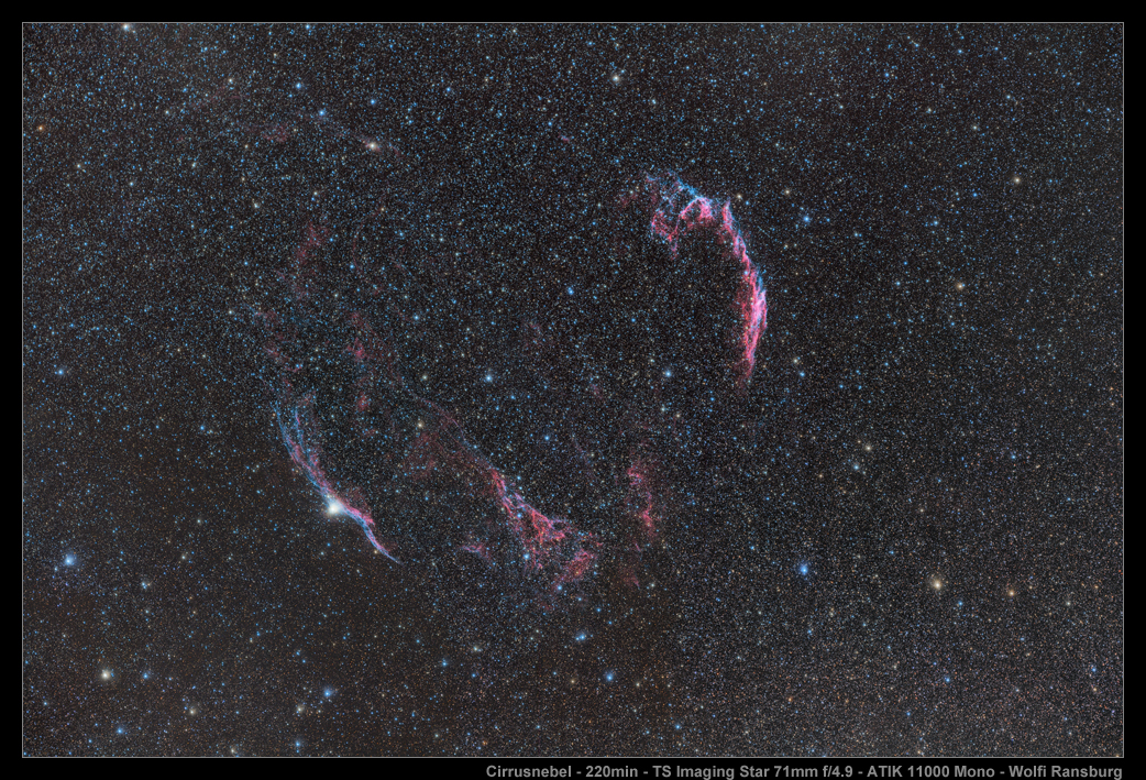 Cirrusnebel TS 71mm f4.9 Imaging Star Apo