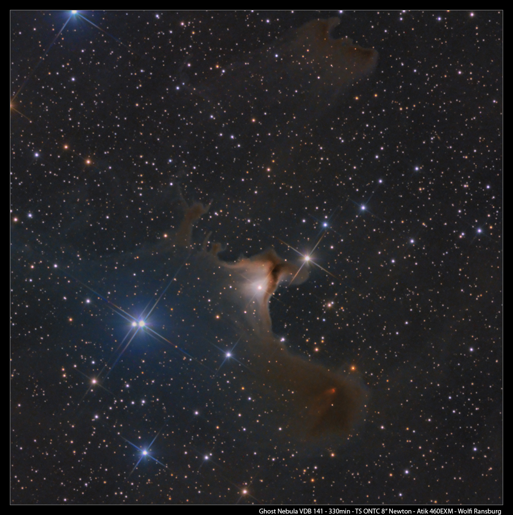 VDB 141 Ghost Nebula - TS 200mm ONTC Newton - Ausschnitt