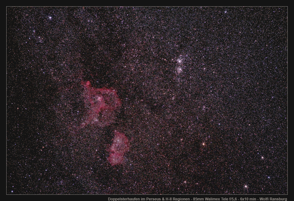 Sternhaufen Perseus - Heart and Soul Nebulae