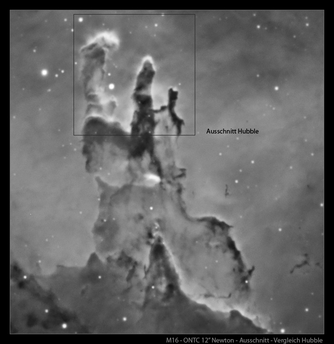 M16 Vergleich Hubble