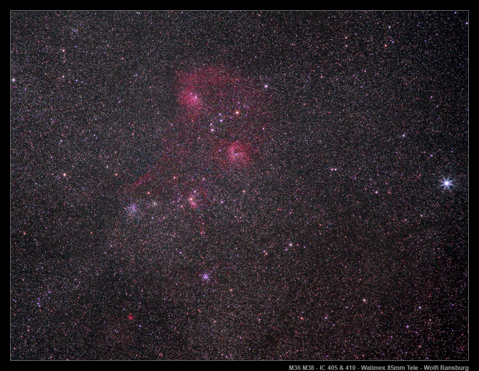M36 m38 H2 Regionen Auriga