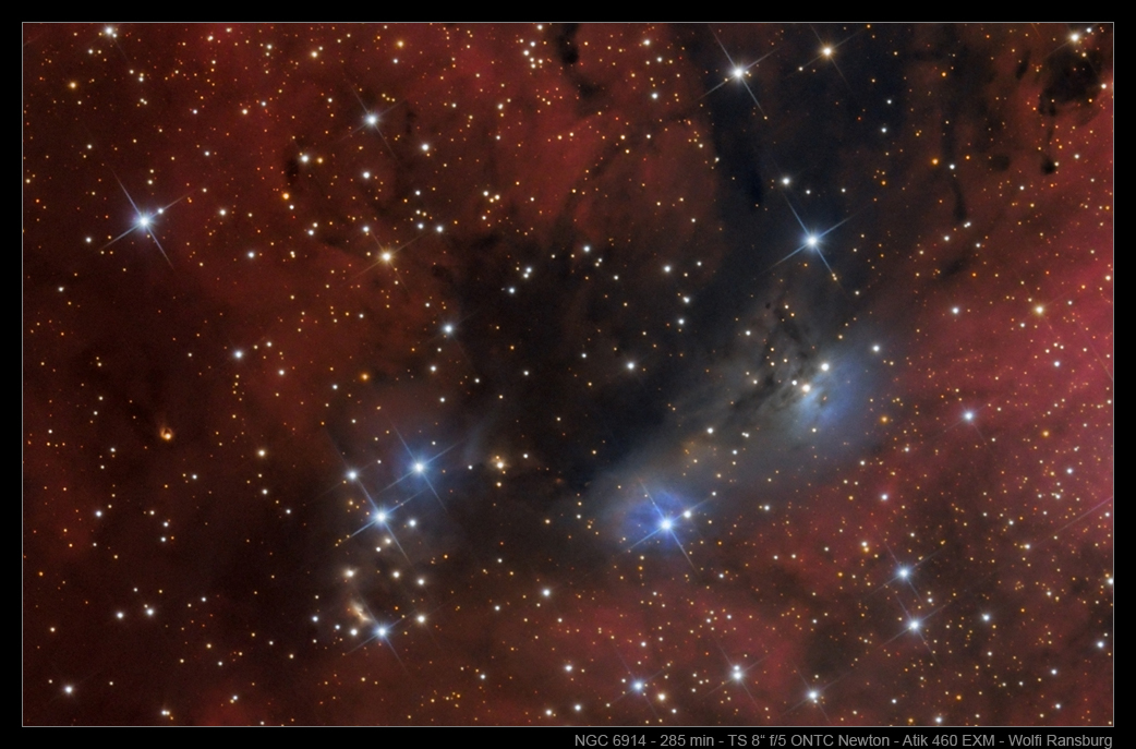 NGC 6914 Ausschnitt - TS 8" ONTC Newton