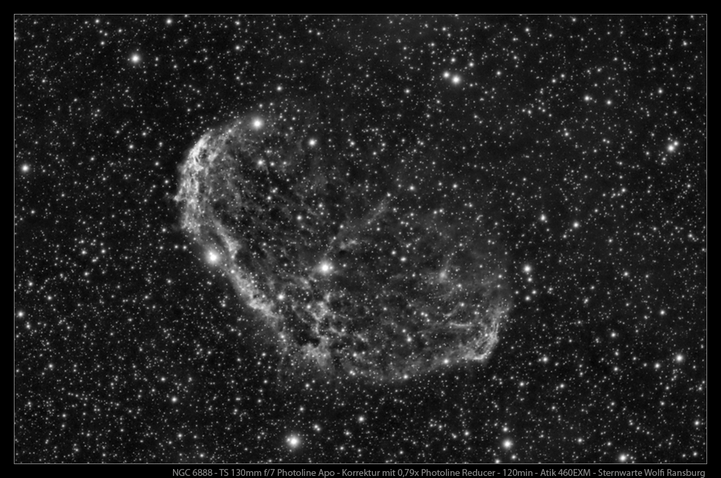 NGC 6888 TS 130mm Photoline Apo - Ausschnitt