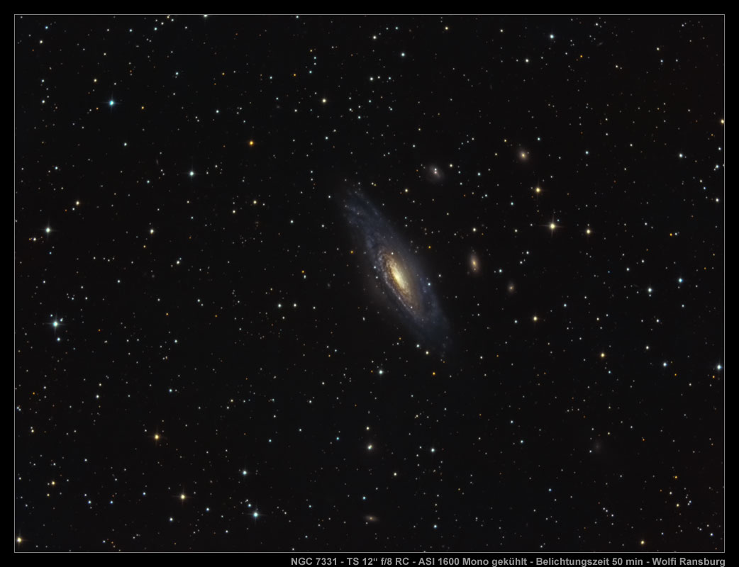 NGC 7331 ASI 1600 Mono - TS 12inch RC