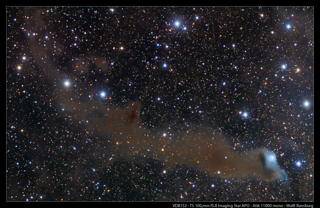 VdB 152 Ausschnitt TS 100mm f5.8 Imaging Star