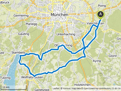 Rennrad Tour Baldham Schäftlarn Starnberger See