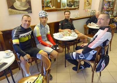 Rollerberge Kaffeepause
