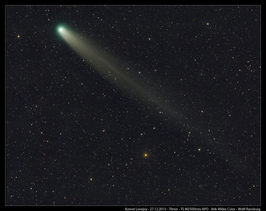 Komet Lovejoy am 27 Dezember 2013