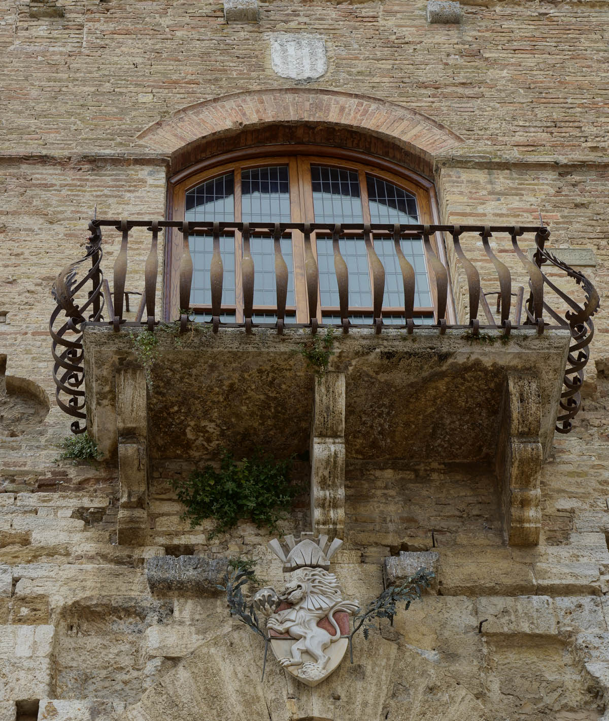 Verziierter Balkon